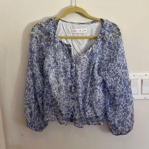 Girls floral blouse